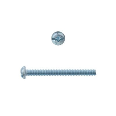 Rnd Machine Screw Zinc Plated 6-32 X 1-1/2″ 100 Pcs (1741-095)