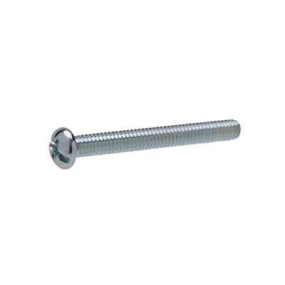Rnd Machine Screw Zinc Plated 6-32 X 3″ 100 Pcs (118206)