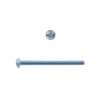 Rnd Machine Screw Zinc Plated 8-32 X 2″ 100 Pcs (1741-148)