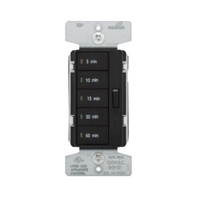 Black Manual Minute Timer Switch Eaton (PT18M-BK)