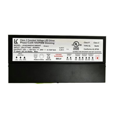 LED Driver Dimmable 12V 5A 300W (LKAD360DVC39024T)